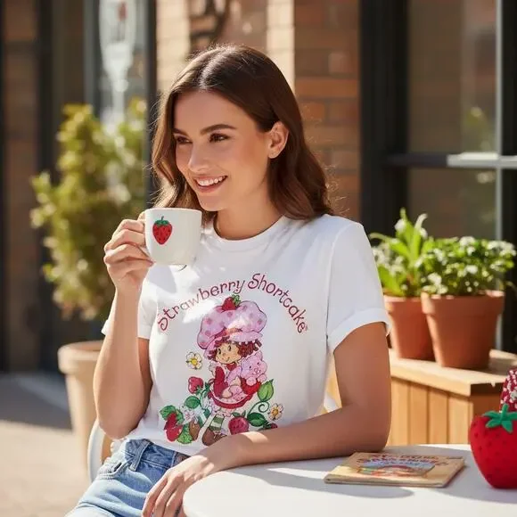 Strawberry Shortcake Women’s Graphic T‑Shirt – Size Medium – New With Tags - Picture 4 of 4